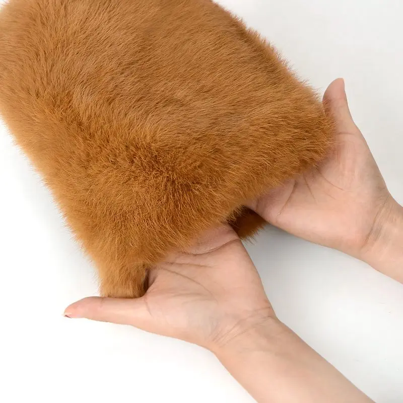 

Real Rex Rabbit Fur Bag Women Winter Shoulder Bag Trendy Fluffy Clutch Bag Fashion High Quality Plush Crossbody Bag Luxury Bags