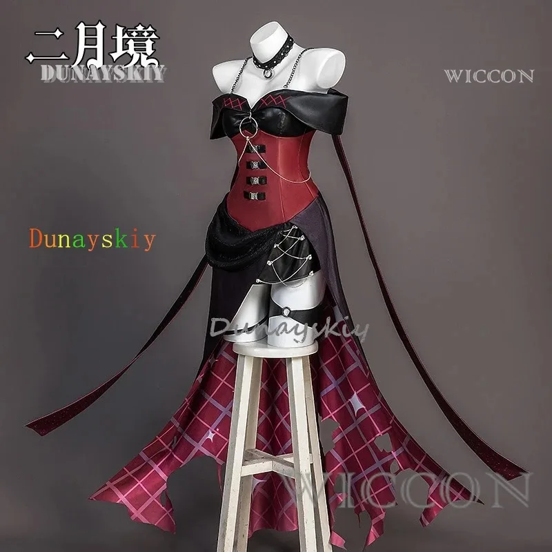 

Project Sekai Colorful Stage Cosplay Costume Cosplay Women Black Red Dress Cosplay Christmas Plus Size