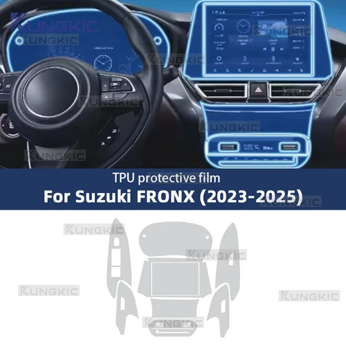 Para Suzuki FRONX 2023-2025 consola central de puerta de coche tablero multimedia navegación TPU película protectora antiarañazos película Interior de coche