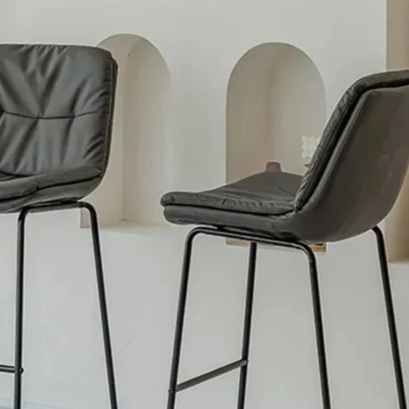 

High Designer Bar Chairs Reception Waterproof Luxury Office Breakfast Counter Height Chairs Taburetes Altos De Cocina Furniture