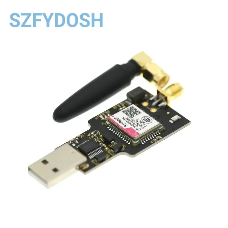 USB To GSM Module Quad-band GSM GPRS SIM800 SIM800C Module For Wireless Bluetooth SMS Messaging With Antenna