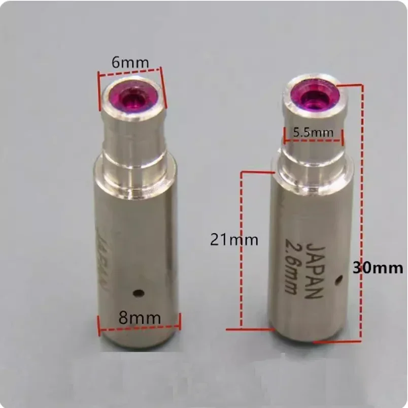 

1PC WEDM Ruby Electrode Pipe Guide Dies 6*8*30mm Ceramic Diameter 0.1mm-3.0mm for EDM Wire Cut Drilling Machine