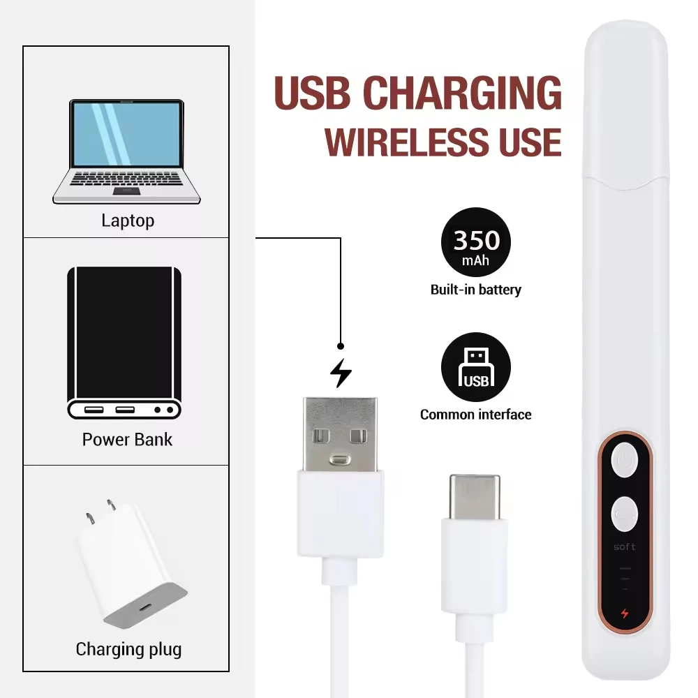 6in1 اللاسلكية مسمار الحفر مع مصباح ليد Screen15000RPM الأظافر مانيكير القاطع مسمار إصلاح باديكير قاطعة المطحنة الملمع ساندر