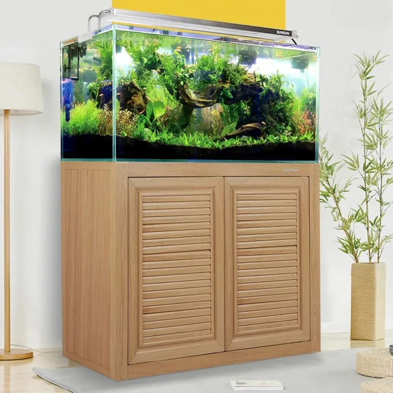 

Nordic Creative Ultra Clear Glass Auto 3-in-1 Filter Oxygenation Large Floor-Standing Eco Aquariums Built-in Cabinet FYFT​