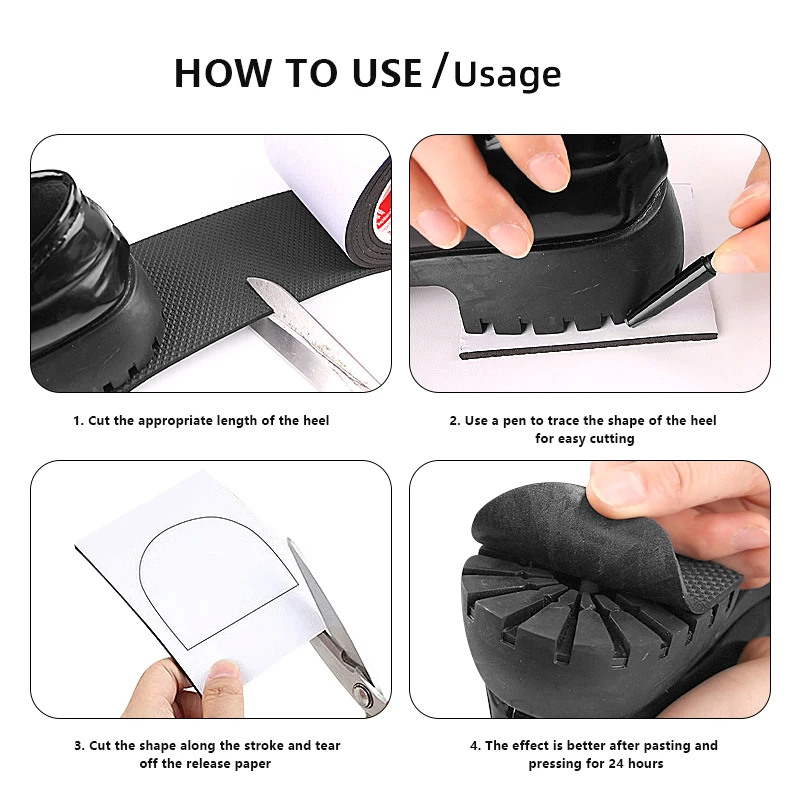 No-adhesive Anti-slip Sole Stickers Mute Cushion Insoles Repair Outsole Insoles Men Women Shoes Wearable Pads Shoe Accessories