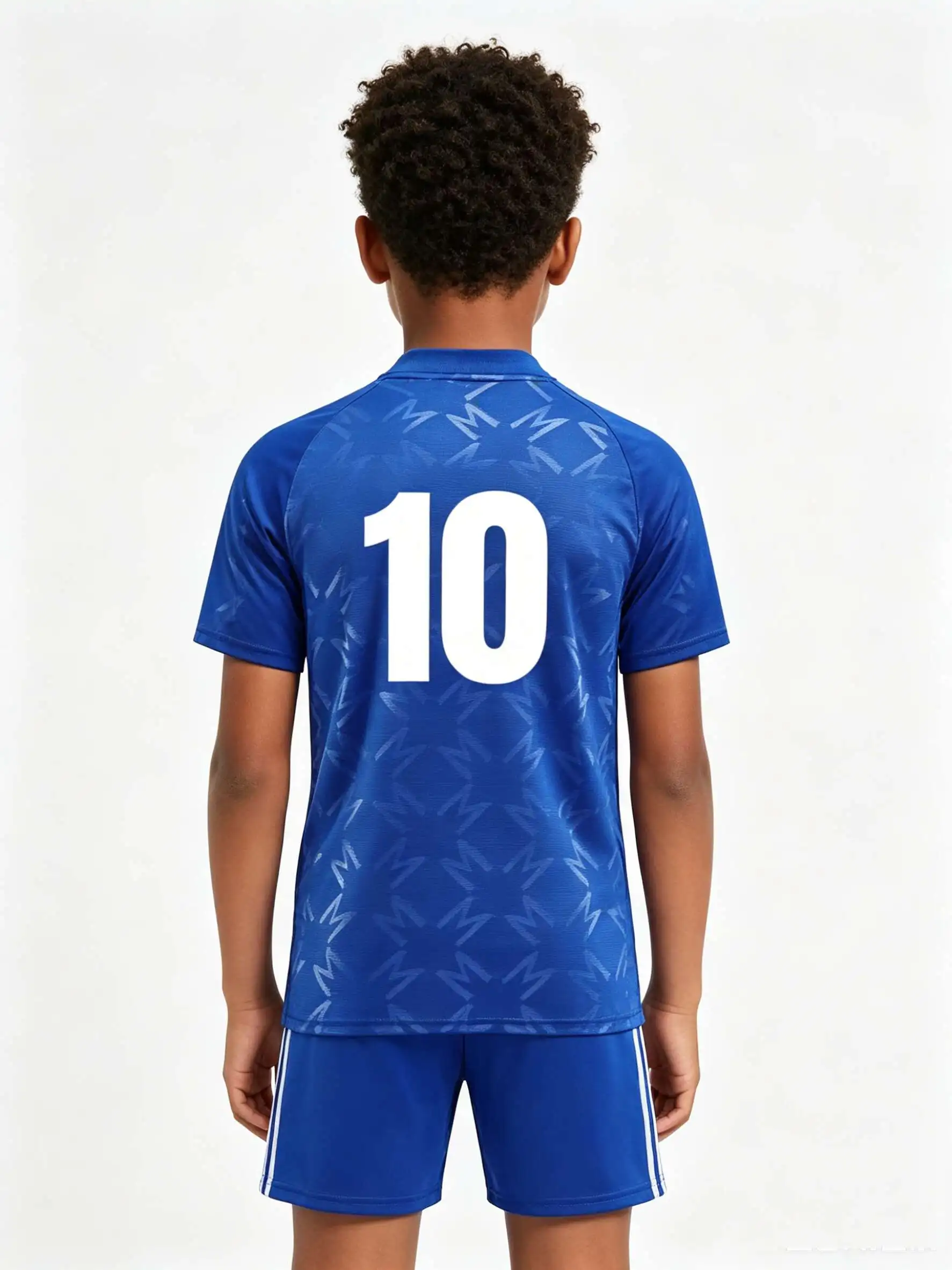 26/27 Unisex Blank Soccer Jersey Set, Kids & Adults Training Uniforms for School Sports, Running & Team EventsBlue No. 10 view 3
