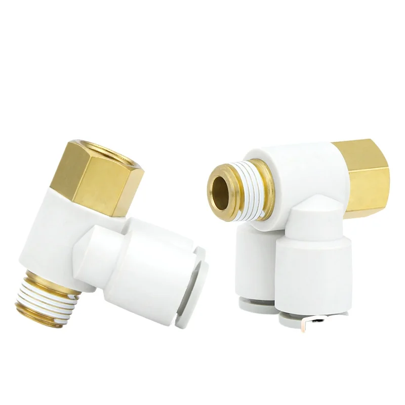 2PCS KQ2ZF06/08/10/12-M5/01/02/03/04S Dual-Tube Quick Connect Fitting for Pneumatic Airline Installation in Automation Lines