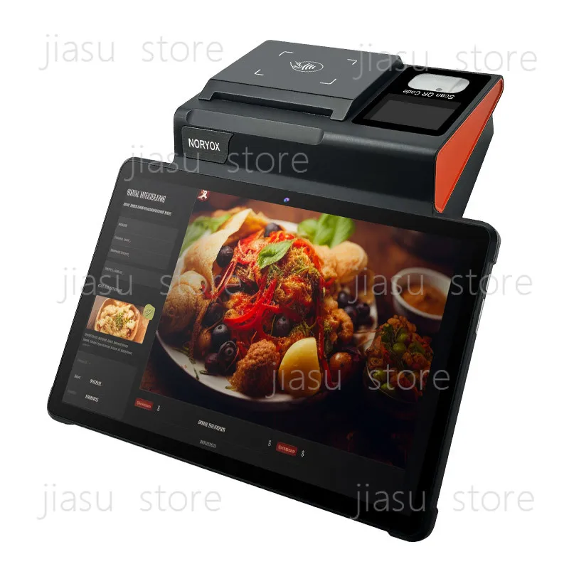 11 inch Android POS Smart end point Android 13/14 wi-fi 6 Integrated 80mm printer NFC + QR cash register POS