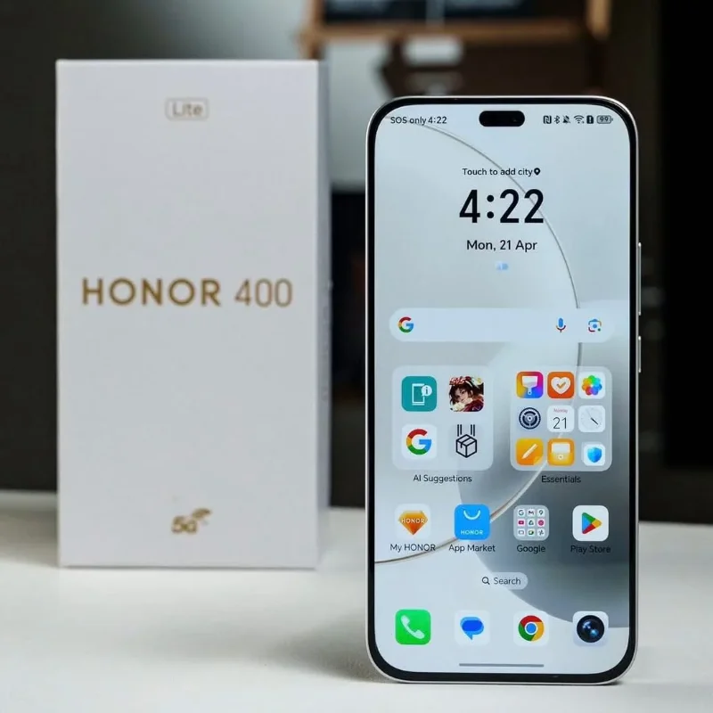 هاتف ذكي HONOR 400 Lite 5G MediaTek Dimensity 7025-Ultra 6.7''AI زر كاميرا 108MP HD 5230mAh 35W SuperCharge AMOLED Display