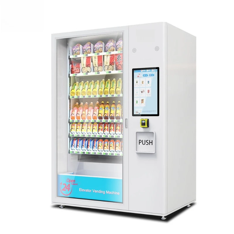 Automatic Snack Vending Machine with Beverage Cooling Function Intelligent Commercial Machine Schools Offices Airports Stores