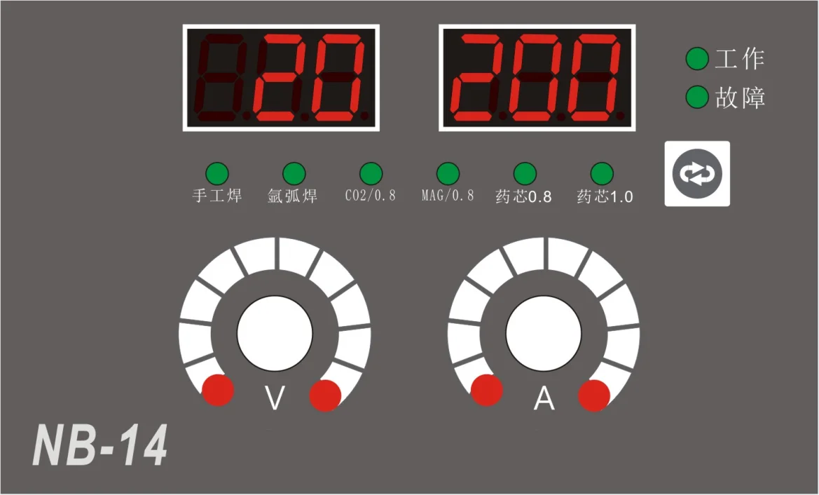 Nb14 COGAS Protective Welder Control Panel Airless Motherboard NBC-200/250 Circuit Board Circuit Board Accessories Digital Board