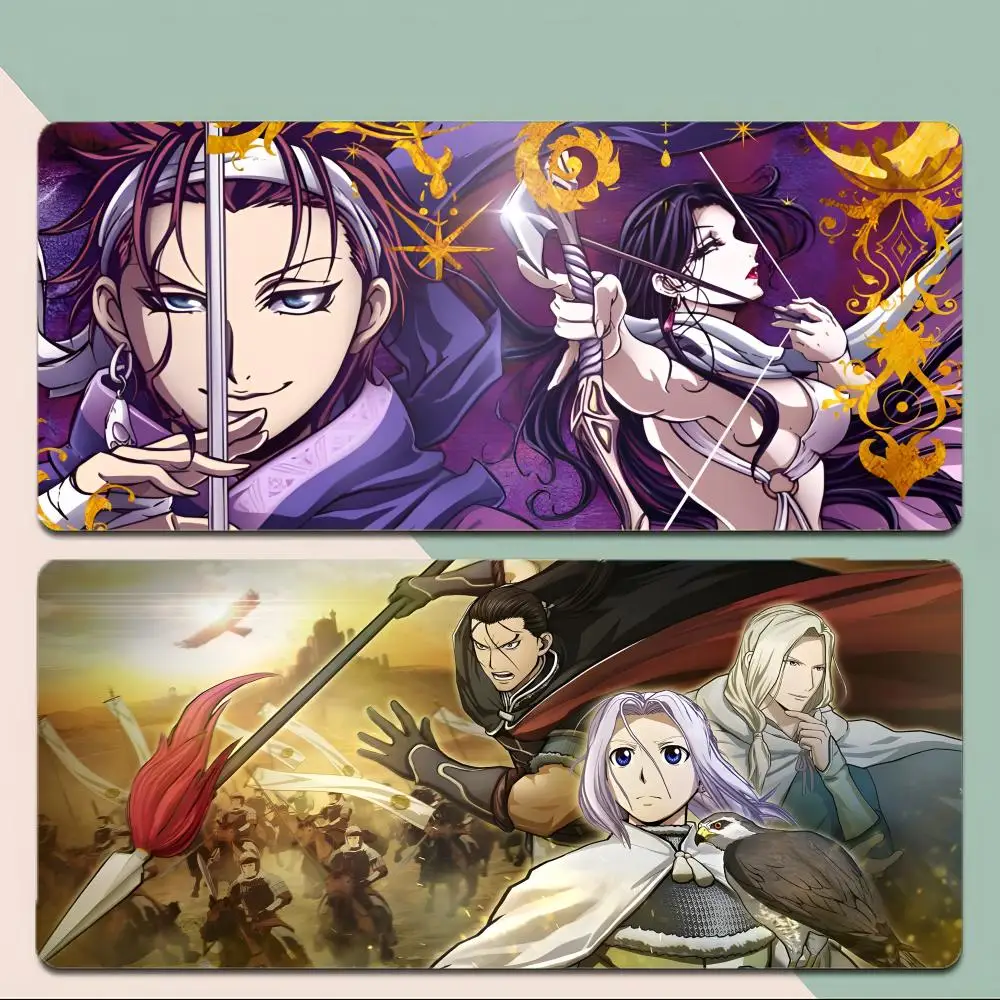 Epic Historic Anime The H-Heroic Legend of Arslan Mouse Pad Thick Stitched Edge Gaming Mousepad Large Non-Slip Desk Mat