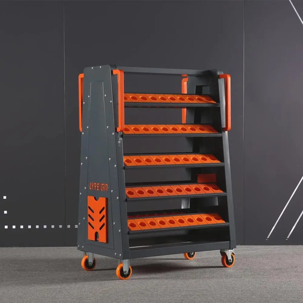 

Portable CNC Tool Storage Rack with Mobile Cart for Efficient Tool Organization