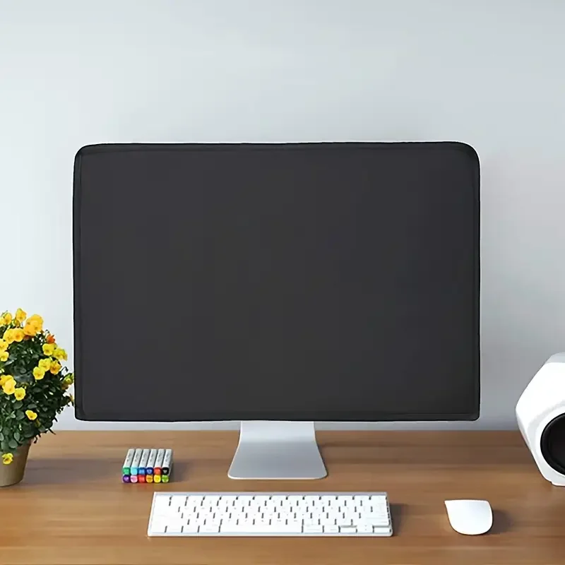 1pc Computer Monitor Dust Cover, Anti-static Waterproof Furniture Protection Cover, High Definition Panel Waterproof Dust Cover