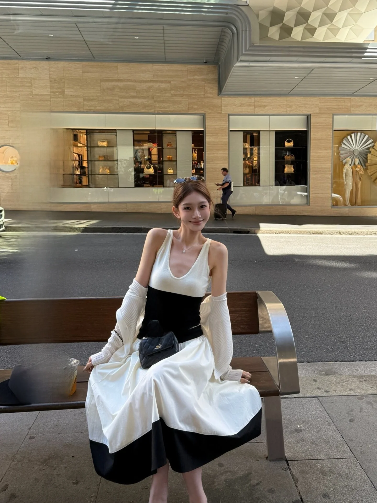 

Yangzifan Women's Summer Two-Piece Set Long Skirt Sensation Ensemble French Style Breathable Comfortable High Waist Design