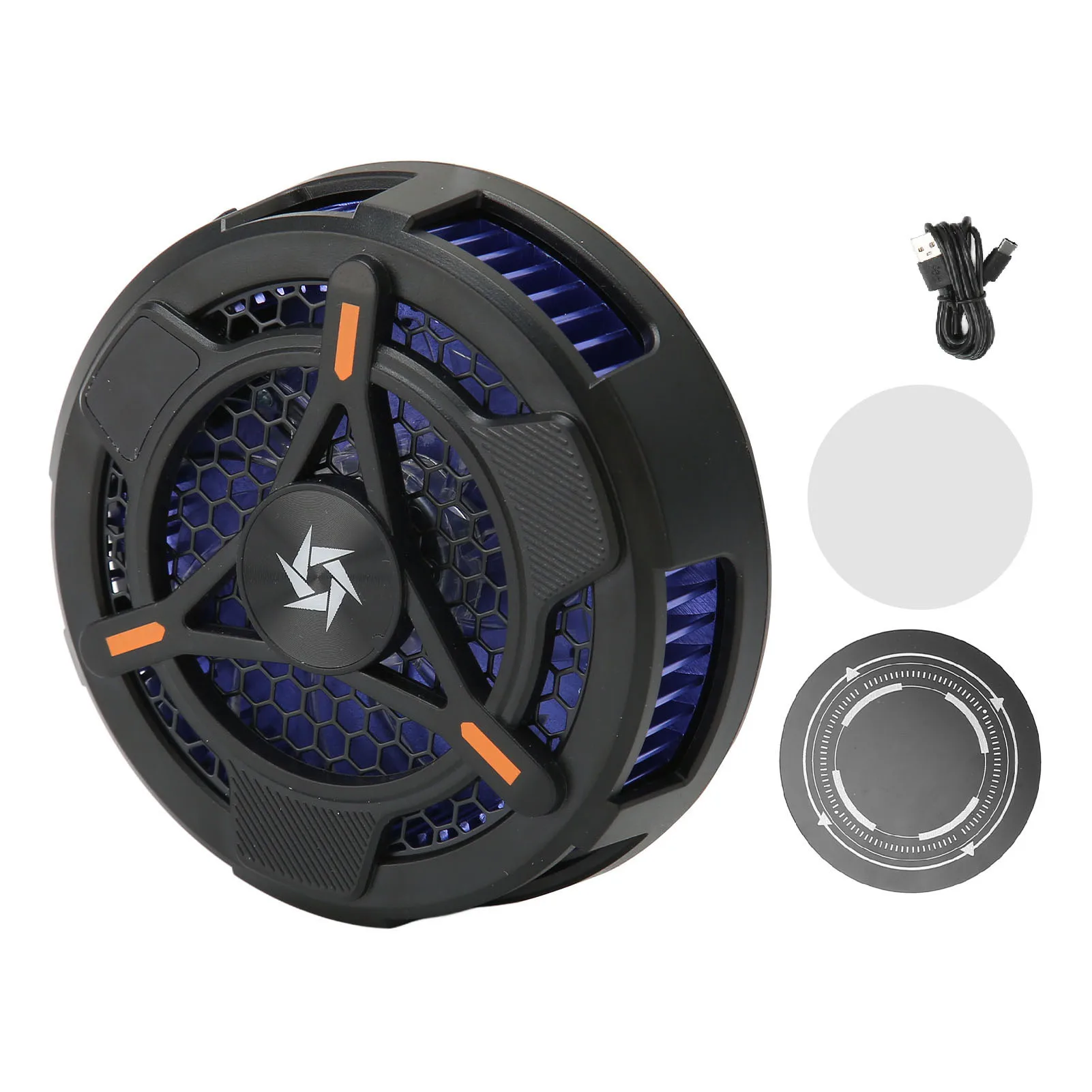 

Magnetic Tablet Cooler Magnetic Phone Cooler Type C Interface 8 Blade Plug and Play Efficient Cooling Long Lasting for Gaming