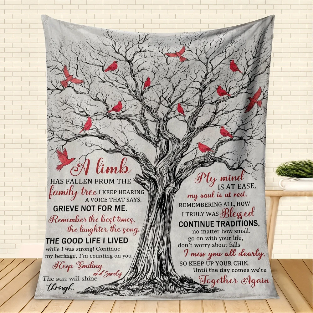 1 Stück Baum des Geistes, Überwurf für Jahrestag, Geburtstag, Geschenke, Freunde, Familie, Geschenke, Festival-Geschenke, weich, warm, für die ganze Saison