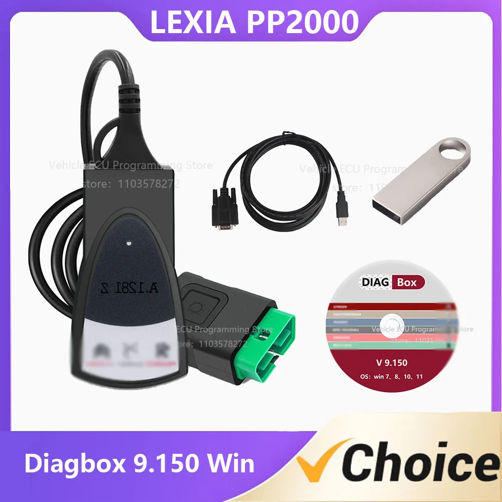 

2024 LE-XIA PP2000 Full Chip Diag-box V9.150 With Crack Automotive Diagnostic Equipment Tool Support For Citr-oen for Peug-eot