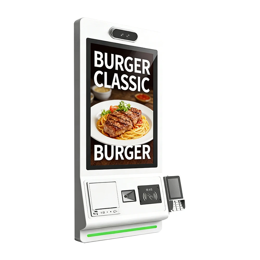32 Inch Touch Screen Smart Kiosk Vertical LCD Display Full HD Digital Poster Self Ordering Terminal