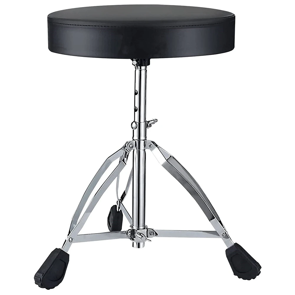 AA90-Adjustable Drum Throne Universal Height Stool,Rotatable Padded Drummer Stool With Anti-Slip Feet For Adults And Kids