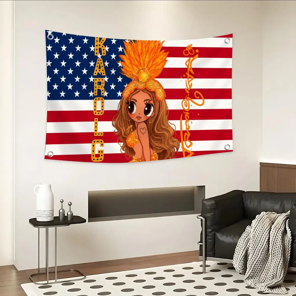 K-karol Singer G Flags Flags Custom Camping Outdoor Garden Room Decor Backdrops Wall Art Family Gifts