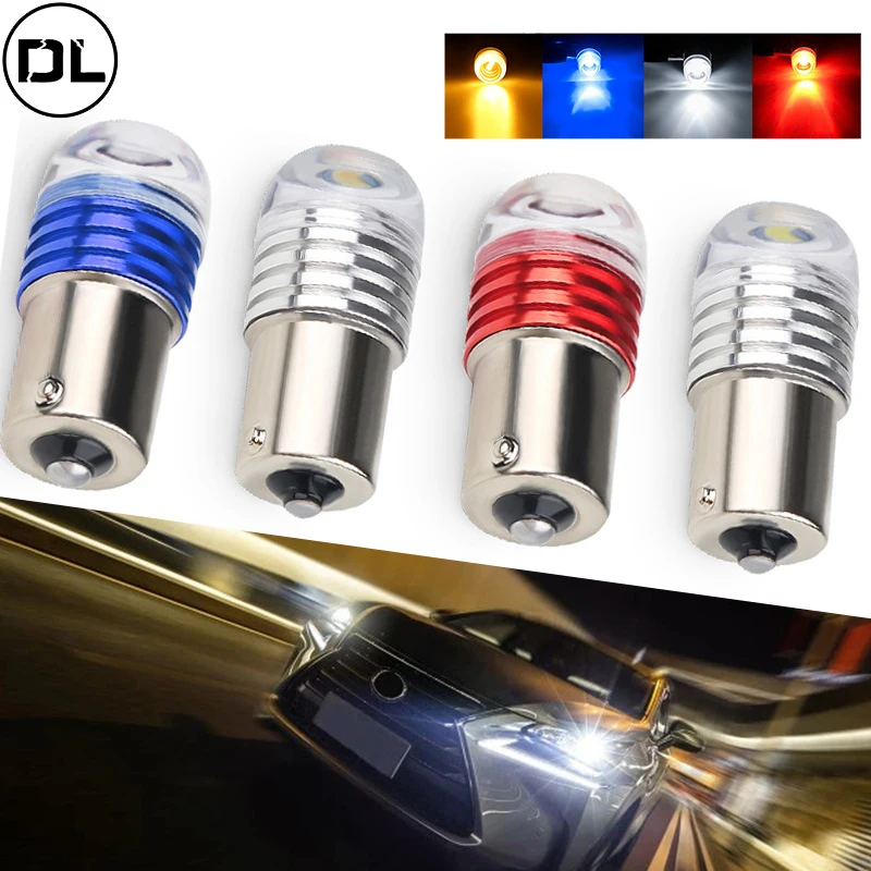 

2pcs Strobe Flashing Motorcycle Car Tail Brake Light Projector Lamp Bulb Car Lights LED Light Motorcycle Accessories