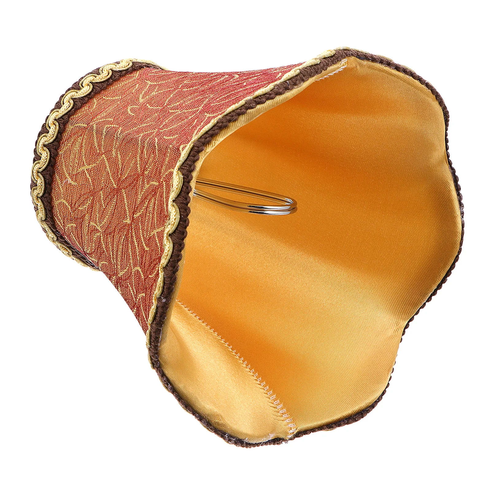 

1 pc Cloth Vintage Lamp Shade Apricot Fabric Table Lamp Cover For Bedroom Warm Light Decorative Lighting Accessory