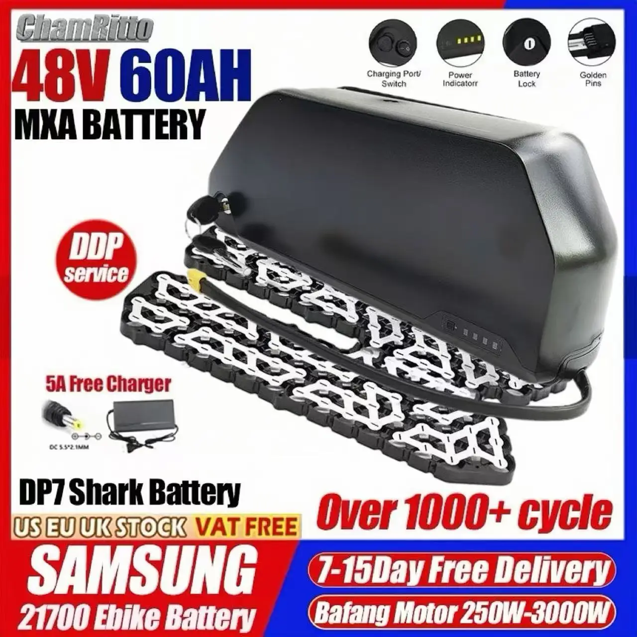

48 В Hailong Polly DP725ah 40ah 50ah Аккумуляторная батарея 48v 30ah Para Scooter Cham Rider 48v 45ah Литиевая батарея для электрического велосипеда