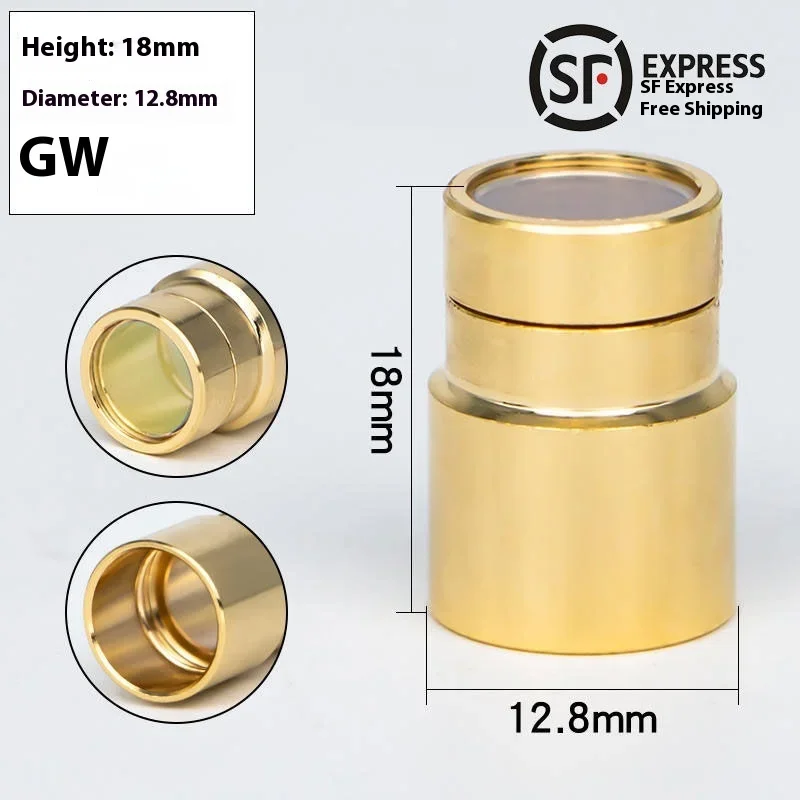 

Fiber protective cap Guanghui GW laser window protective mirror D12.8 * H18 with tooth mouth M11 * 0.5 protective cap