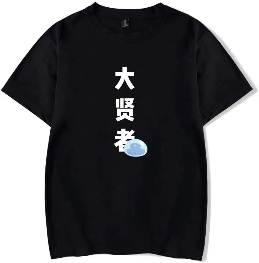 New Anime That Time I Got Reincarnated as a Slime T-Shirt Merch Casual Short Sleeved T Shirt Unisex Tee