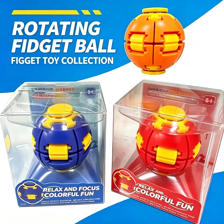 2026 New Press The Rotating Decompression Ball Toy Adult Decompression Ball Spherical Fingertip Gyro Adult Gift