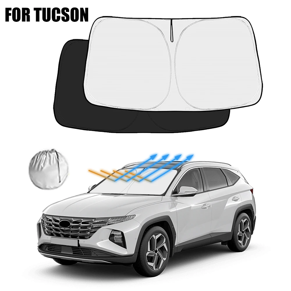 

For Hyundai Tucson 2022 2023 2024 2025 Car Windshield Sunshade Cover Front Window Sun Shade Visor Auto Interior UV Protection