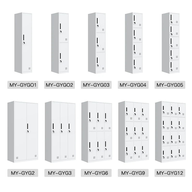 Office Single Door Steel Staff Security Storage Lockers Cabinet Armoire Wardrobe for Hanging Clothes Gym Locker Cabinetpromote s