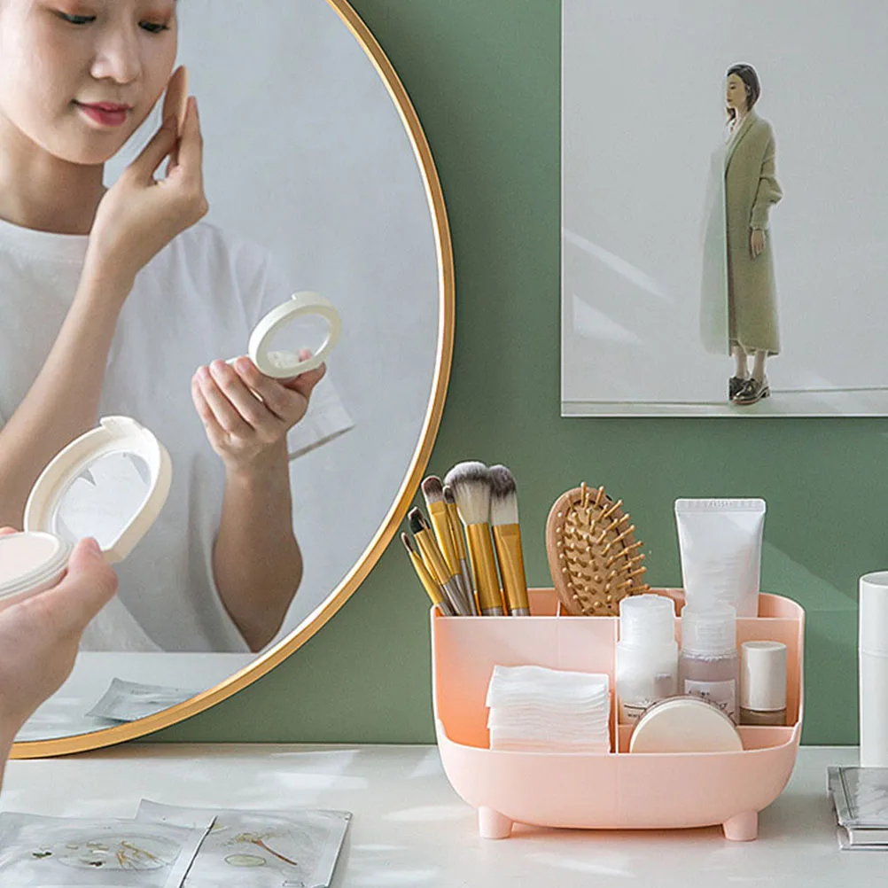 

Multi-Functional Stationery Storage Box Desktop Organizer Cosmetics Jewelry Bathroom Container Lightweight Space-Saving