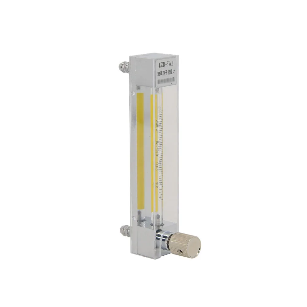 

LZB-3F Stainless Steel 304 Base Glass Rotameter Anti-Corrosion Acid And Alkali Resistant Liquid Flowmeter with Valve