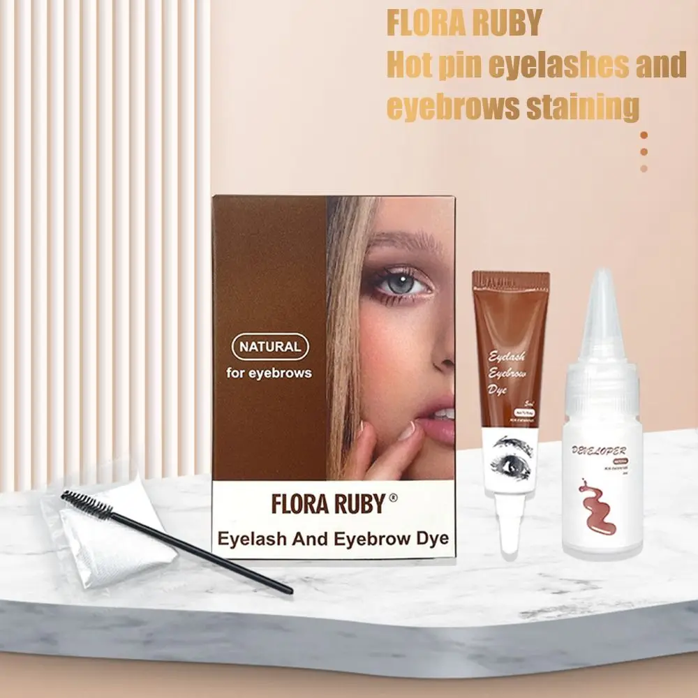 Professional Series  Eyelash Eyebrow Dye Tint Waterproof Quick Drying Easy Dye Gel Eyelash Tint Cream Kit