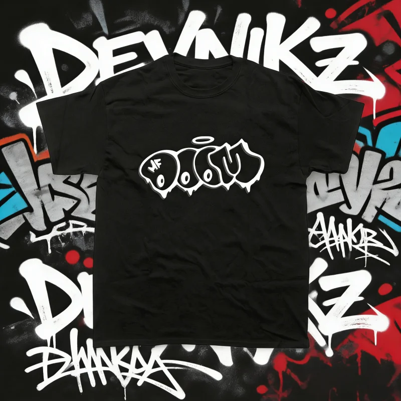 

2025 Summer MF Doom Graffiti T-Shirt, MF Doom Tee, MF Doom Shirt, Rap Shirt, Hip Hop Shirt Breathable Short-sleeved Shirts Y2k