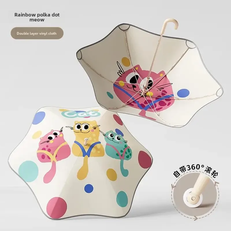 

Children’s Umbrella for Boys & Girls, Long Handle Special Umbrella for Primary School, Kindergarten Weather & Rain Protection