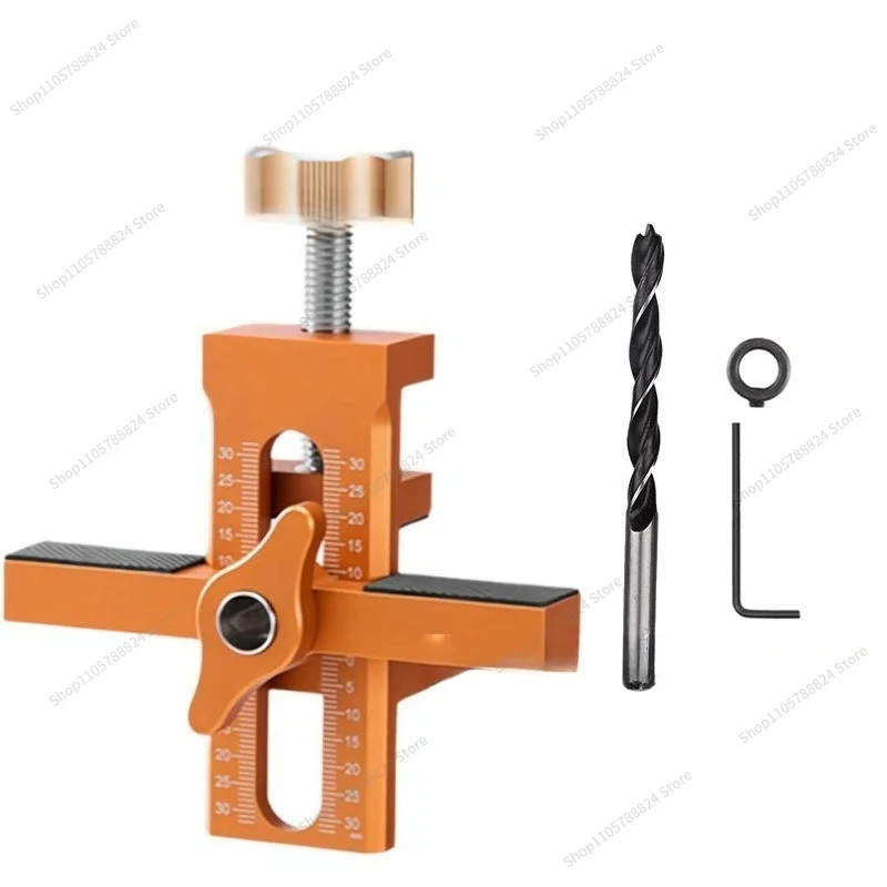 For 2-in-1 Adjustable Cabinet Door Installation Positioner Aluminum Alloy Cabinet Door Installation Clip