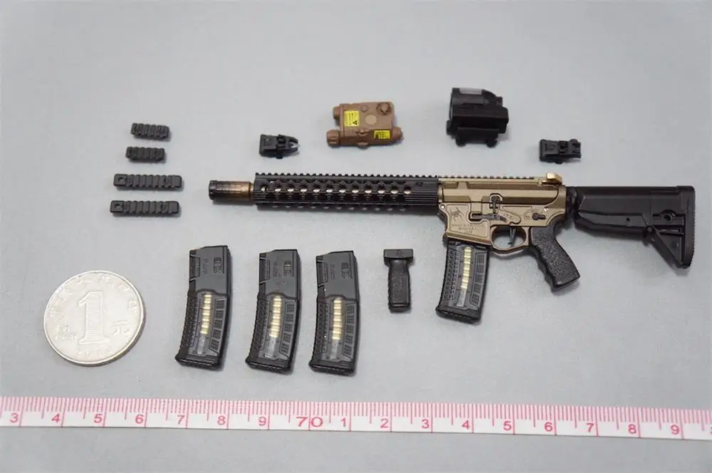 Big Sale 1/6 EASY&SIMPLE ES 06031 Main Weapon AR Version E PVC Material Clips Not Real For Fans Collect 12” Doll Figure DIY