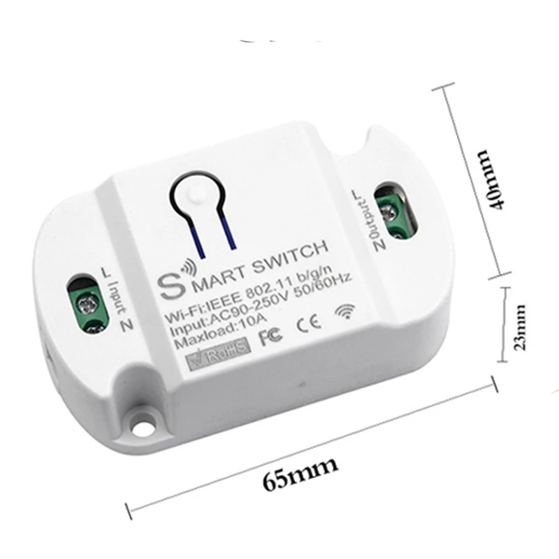 무선 타이머 스마트 홈 LED 조명, 스마트 라이프 앱, 음성 제어 자동화 모듈, 10A