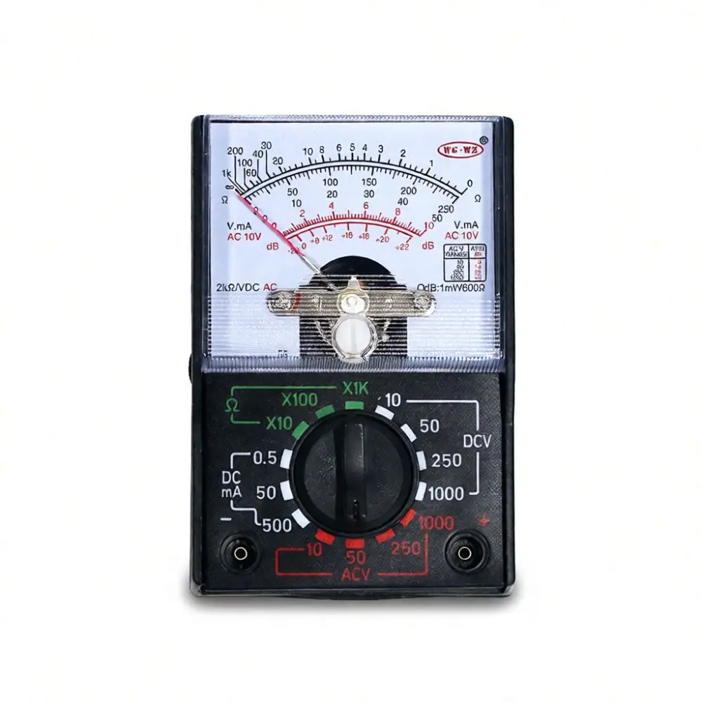 Educational Analog Multimeter Physics Student Tool Handheld Portable Electrical Testing Meter School Lab Scientific Device