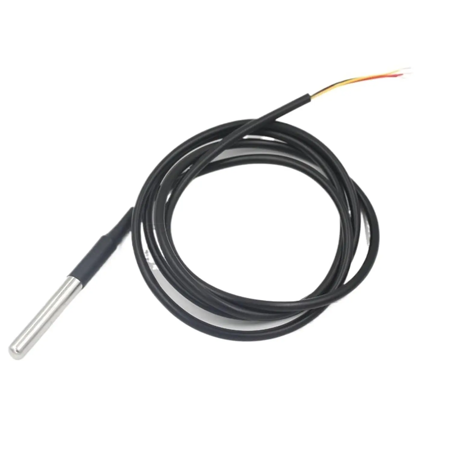 2pcs DS18B20 Temperature Sensors, 3M Digital Probes with Stainless Steel Cable for Arduino, Raspberry Pi & Shelly Projects