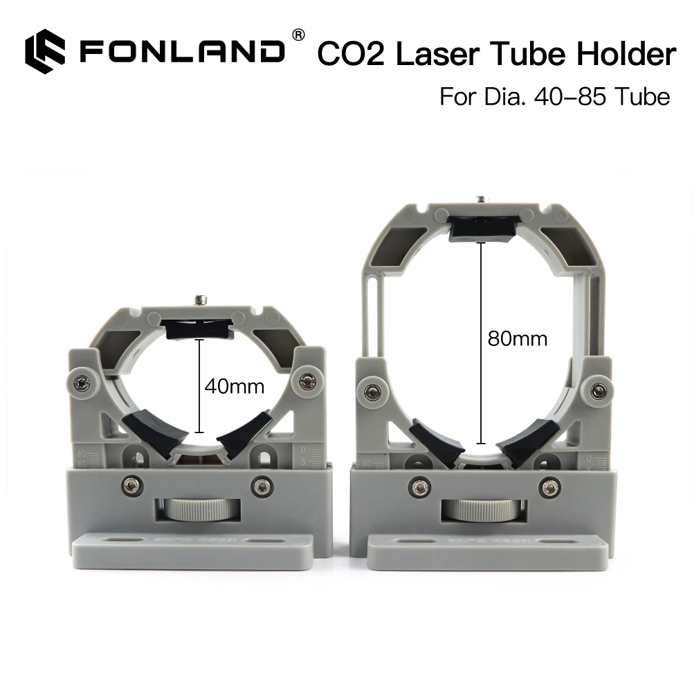 FONLAND CO2 Laser Tube Holder Support Mount Flexible Plastic 50-80mm for 50-180W Laser Engraving Cutting Machine 2 pcs/set