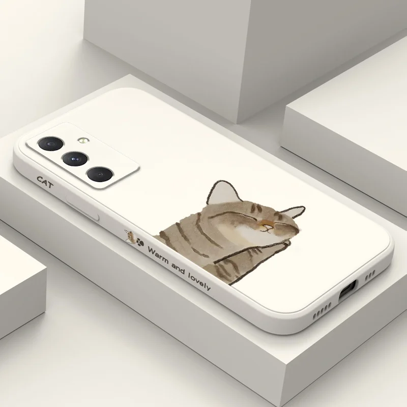Lazy Cat Sleeping Phone Case For Samsung Galaxy A56 A36 A26 A16 A06 A17 A55 A35 A25 A15 A56 A05 A05S A54 A34 A24 A14 A04 A04S A0 - Image 2