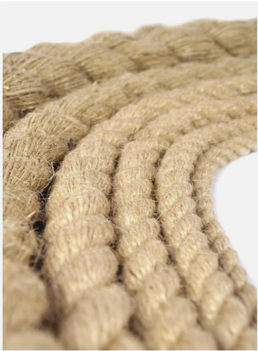 45MM Jute Hemp Rope, 4-Ply Thick Natural Cord, 10M Brown Jute String Twin
