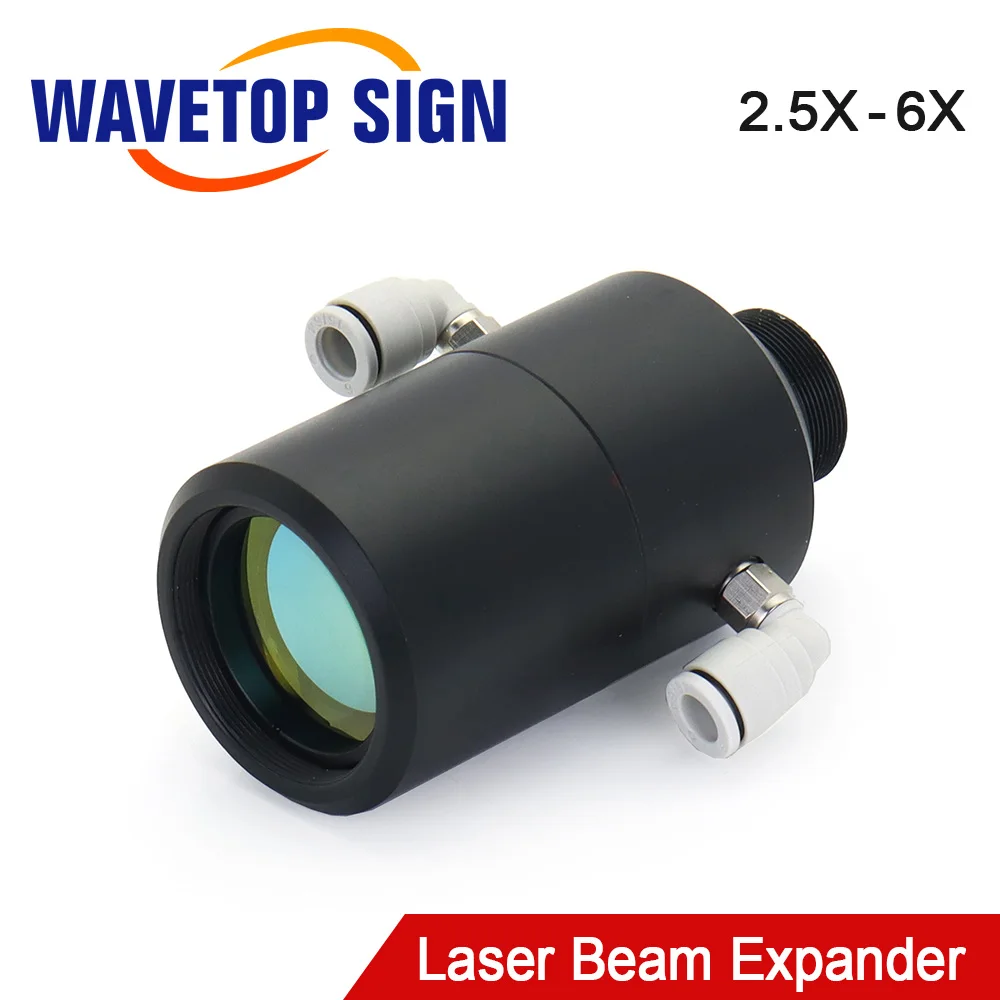 WaveTopSign 1064nm Quartz Water Cooled Laser Beam Expander Collimating Lens 16mm-3X