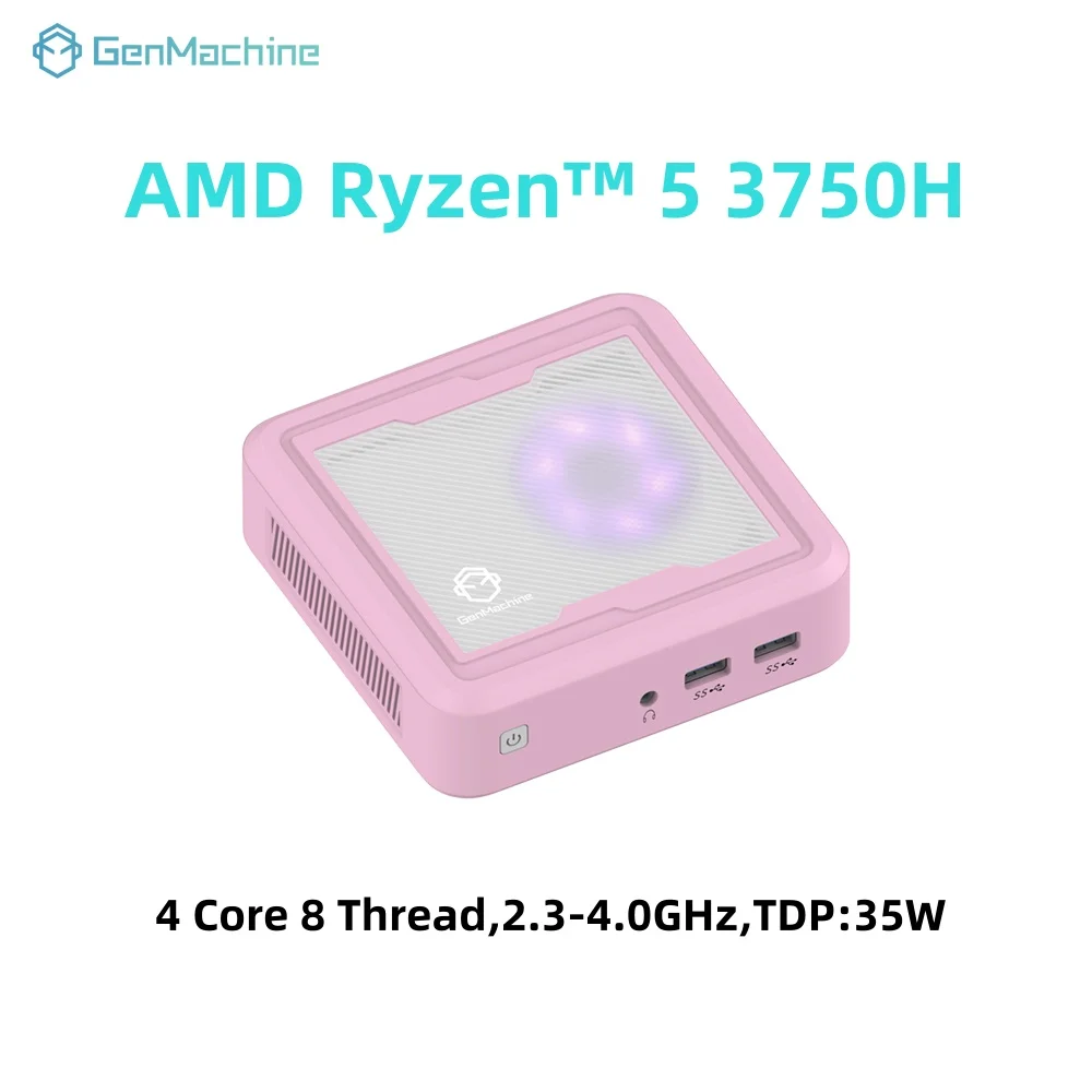 GenMachine كمبيوتر صغير AMD 3750H 4 Core 8 موضوع 4.0 جيجا هرتز 35 واط وحدة المعالجة المركزية ويندوز 11 Ryzen DDR4 USB WIFI 5 الألعاب لتقوم بها بنفسك كمبيوتر ألعاب Ordenado