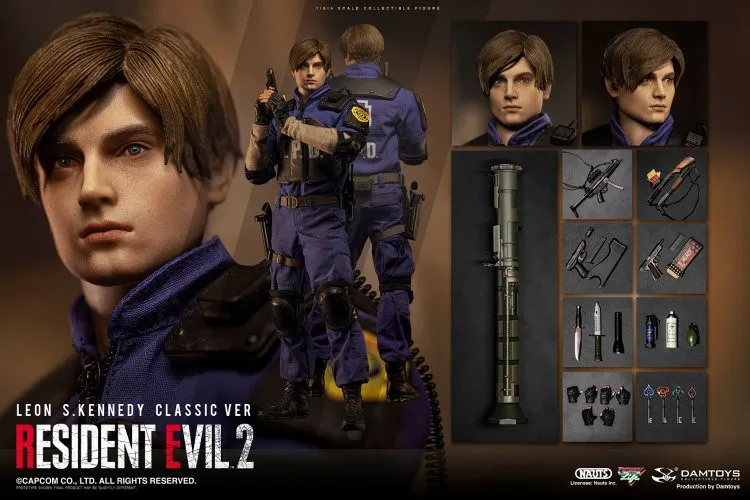 

Stock Original DAMTOYS DMS037 Leon S.Kennedy Full Set Model 12" Action Figure Character Model Movable Doll Art Collection