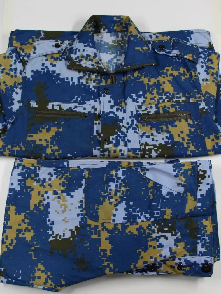 2026 Traje de camuflaje azul marino engrosado de aviación ucriana